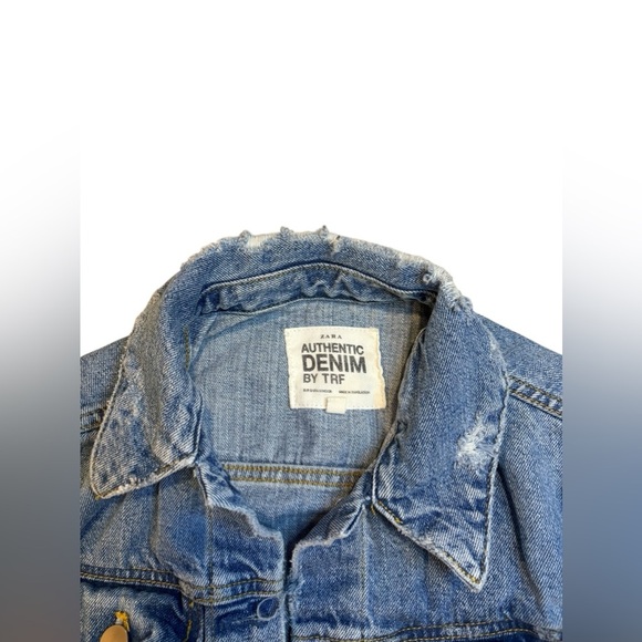 Zara Light Blue Denim Jacket - Picture 4 of 6